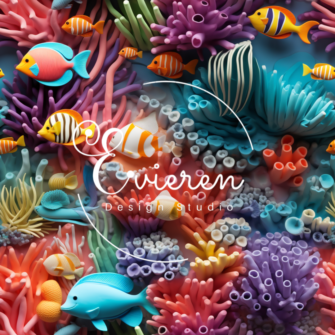 Coral Fishes Seamless