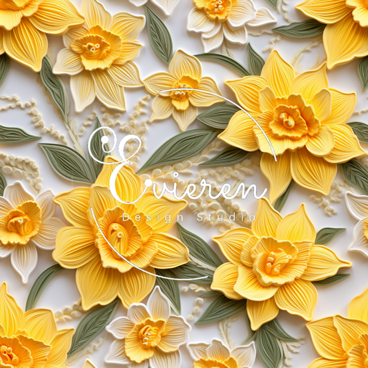 Daffodils Seamless 1