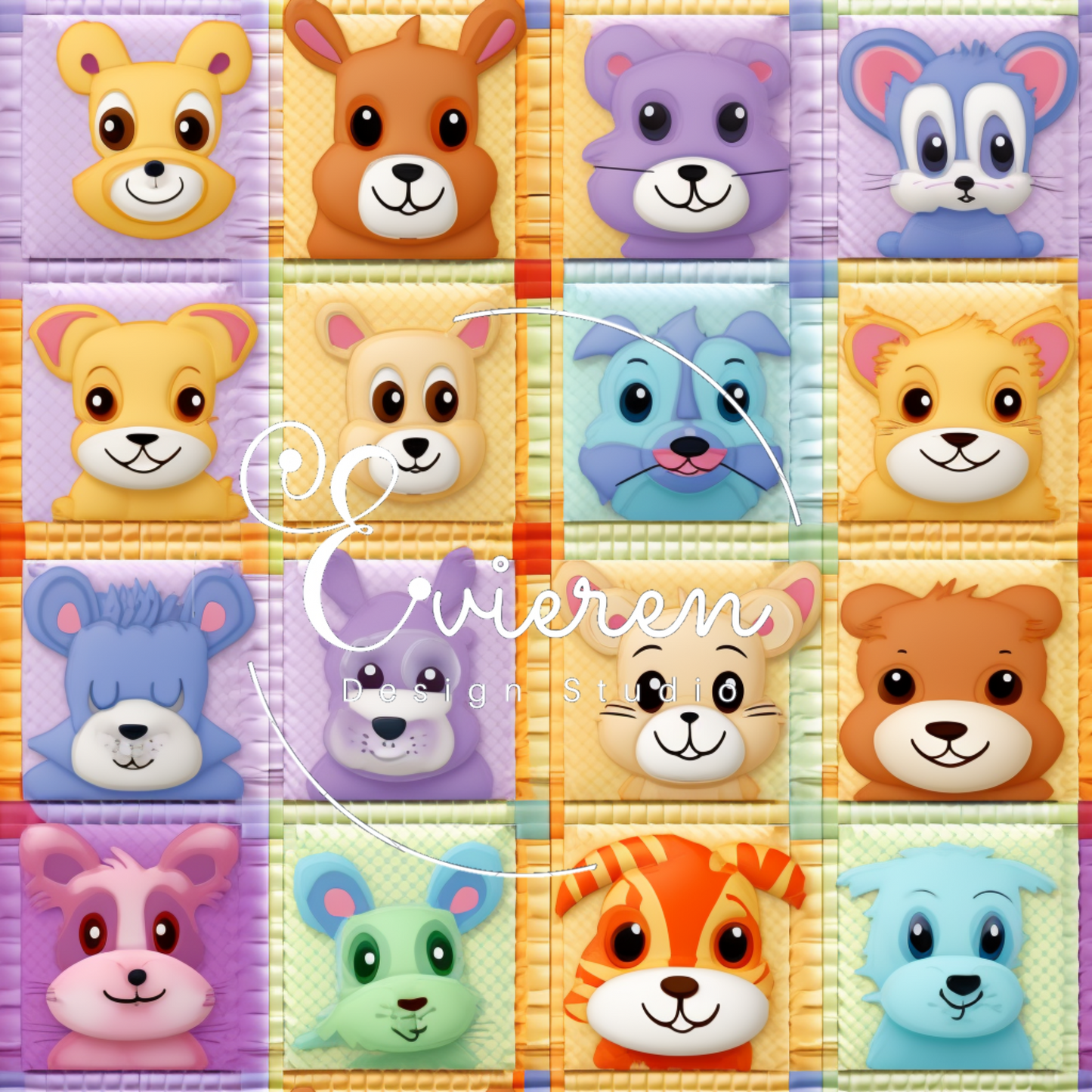 Baby animal patchwork #2