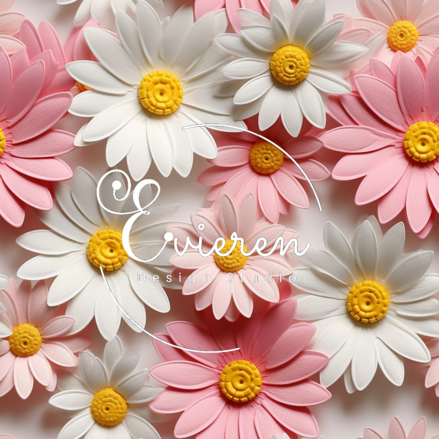 Pink and white daisies