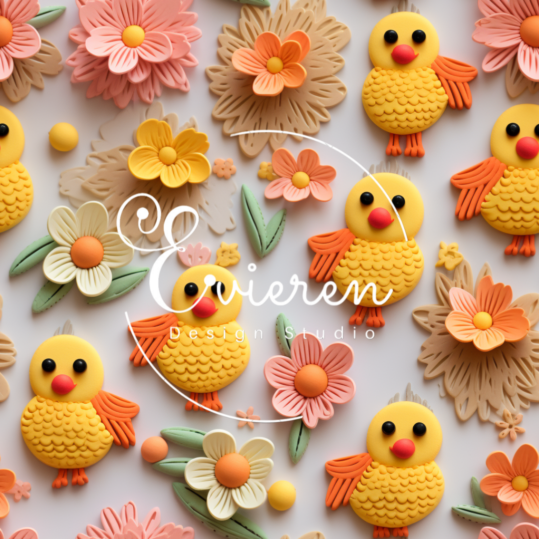 Easter chicks Seamless # 2