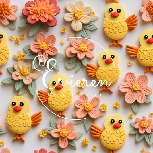 Easter chicks Seamless # 3