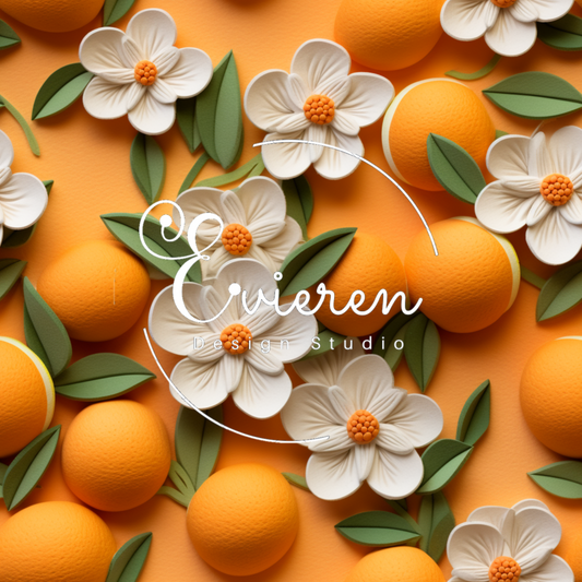 Blossoms & orange