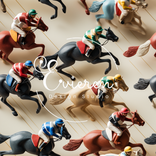 3D Racing Horses