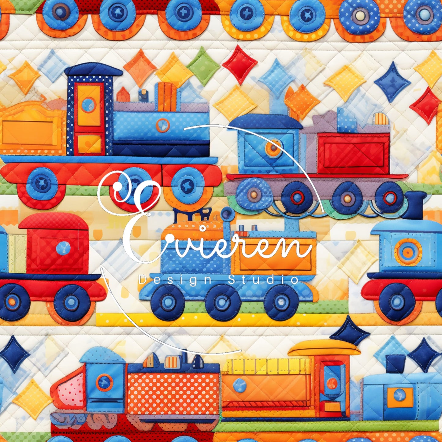 Quilted Choo Choo Train