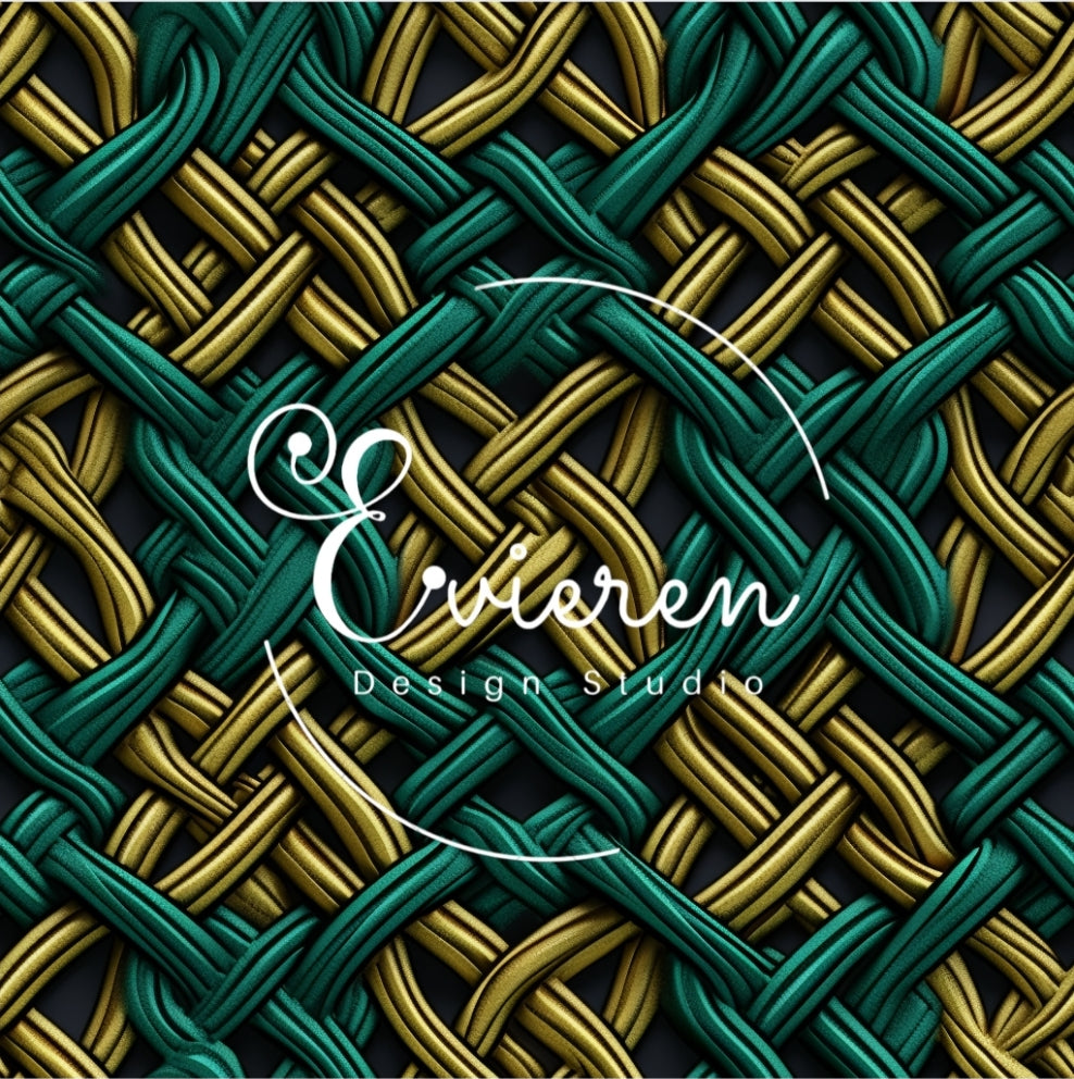 Golden Embroidered Celtic seamless Patterns file