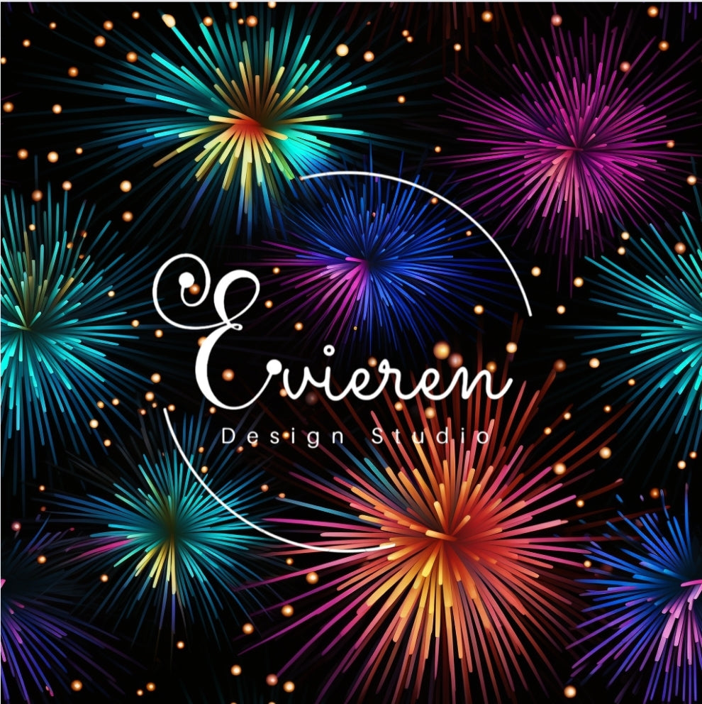 Sparkle Neon Fireworks Seamless 1