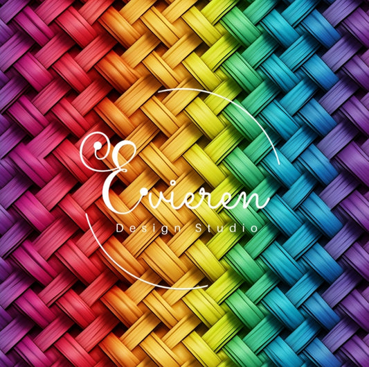 Rainbow Basket Weave  Seamless #2