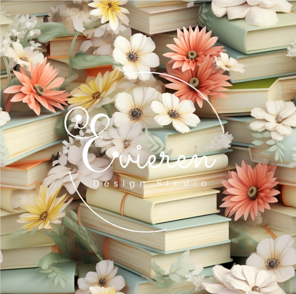 Seamless Pastel Books