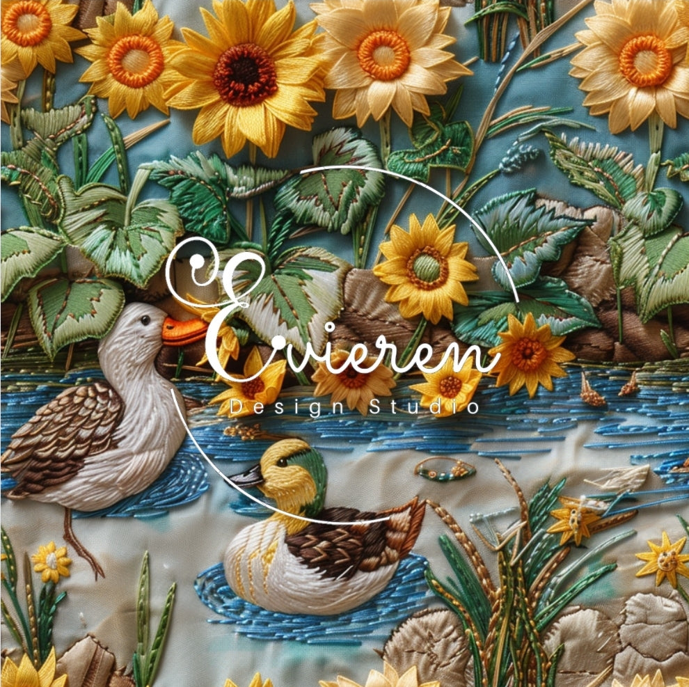 Sunflowers & Ducks