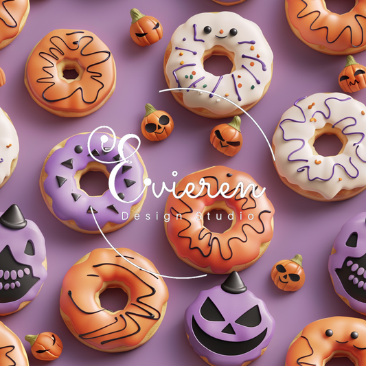 Purple Halloween Donuts