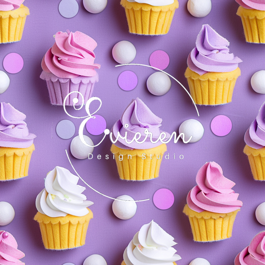 Mini purple cupcakes #2