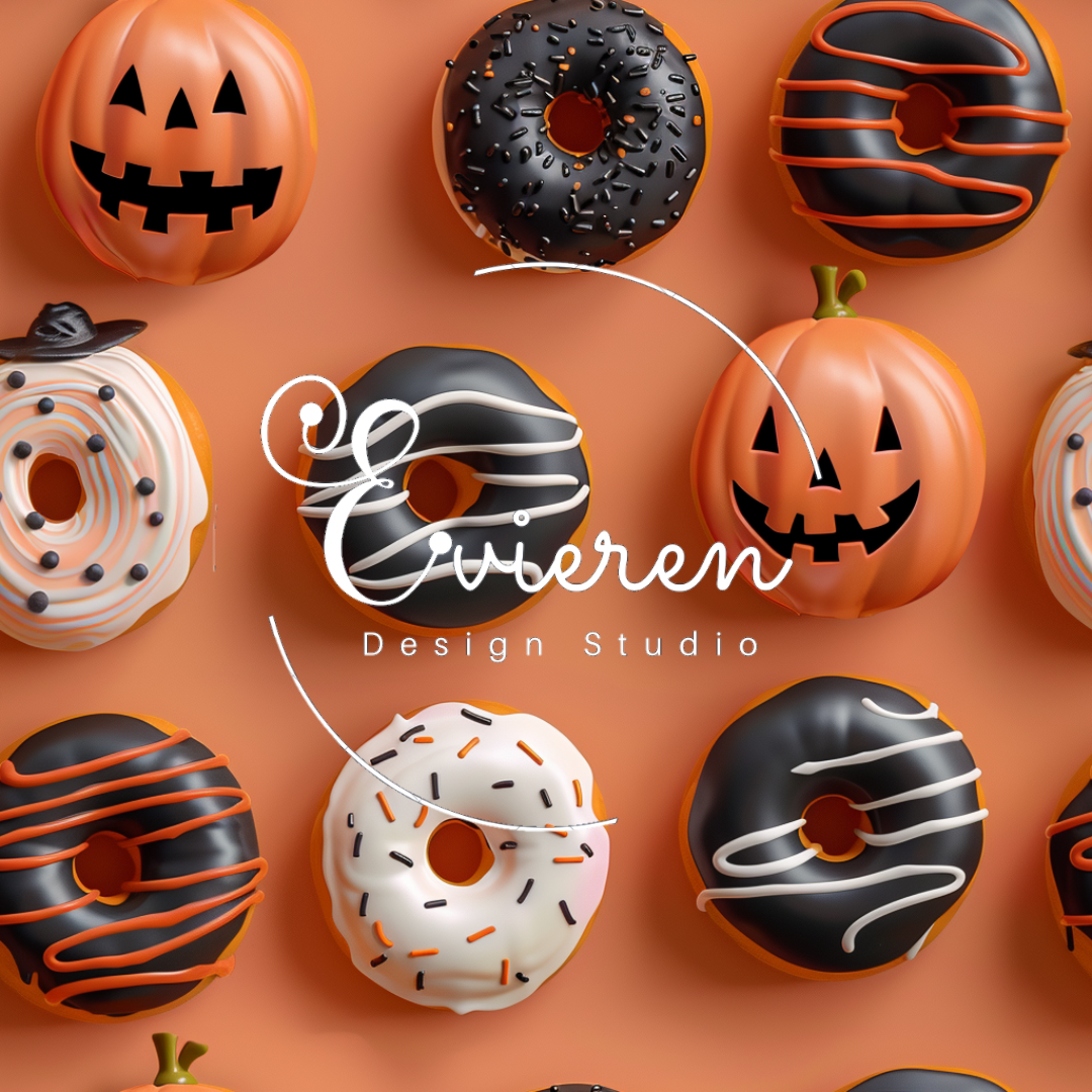 Orange Halloween Donuts 2