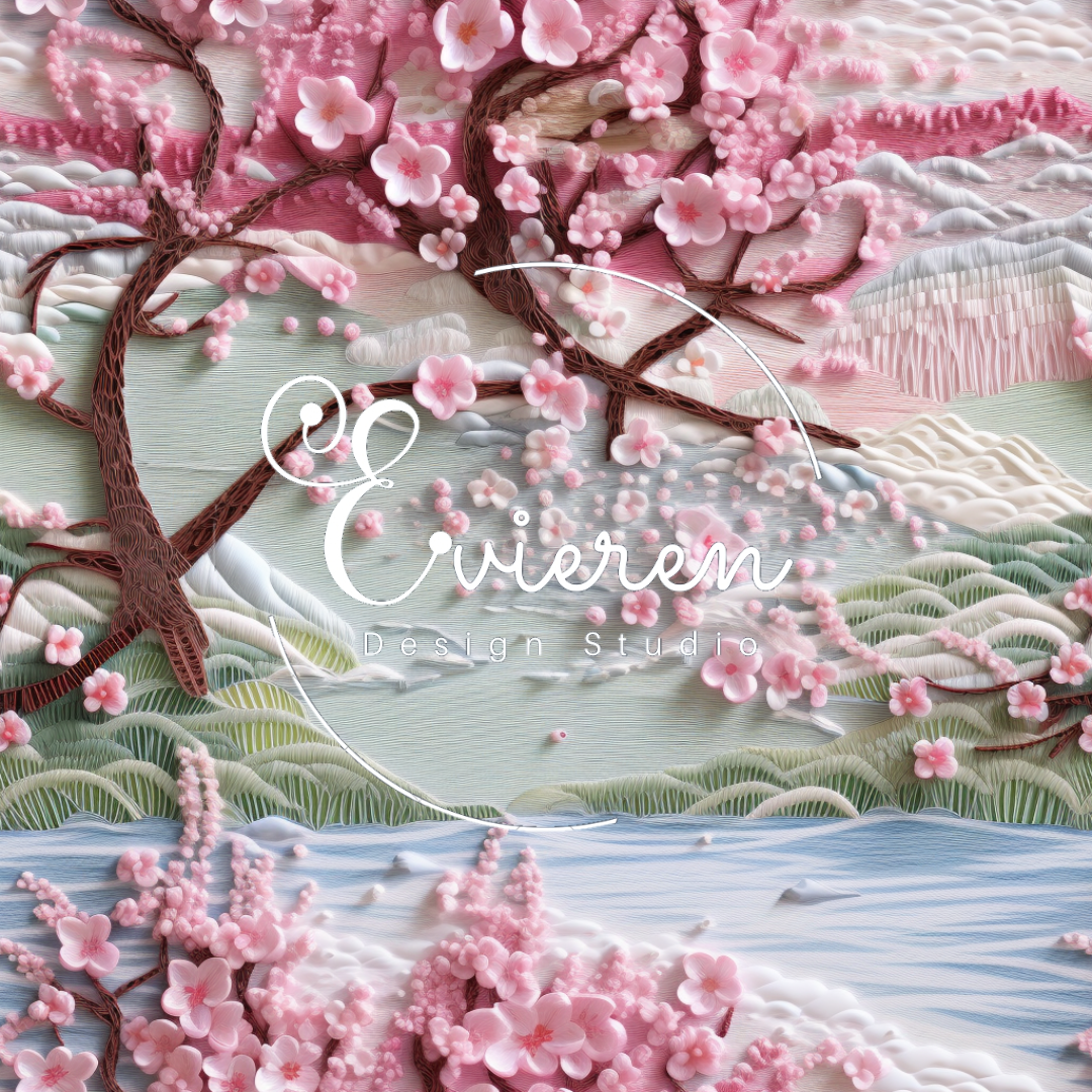 Embroidery Cherry Blossoms 2