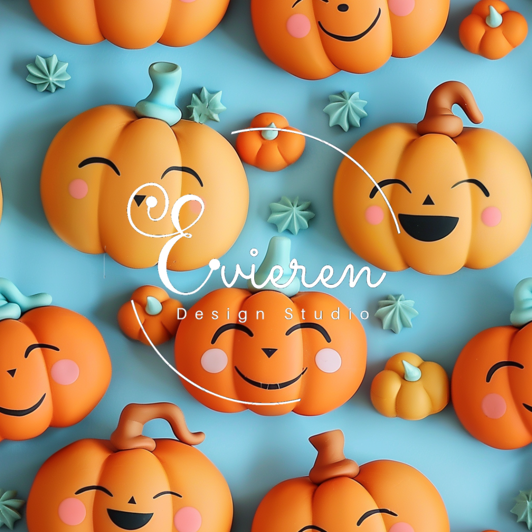 Cute smiling pumpkin