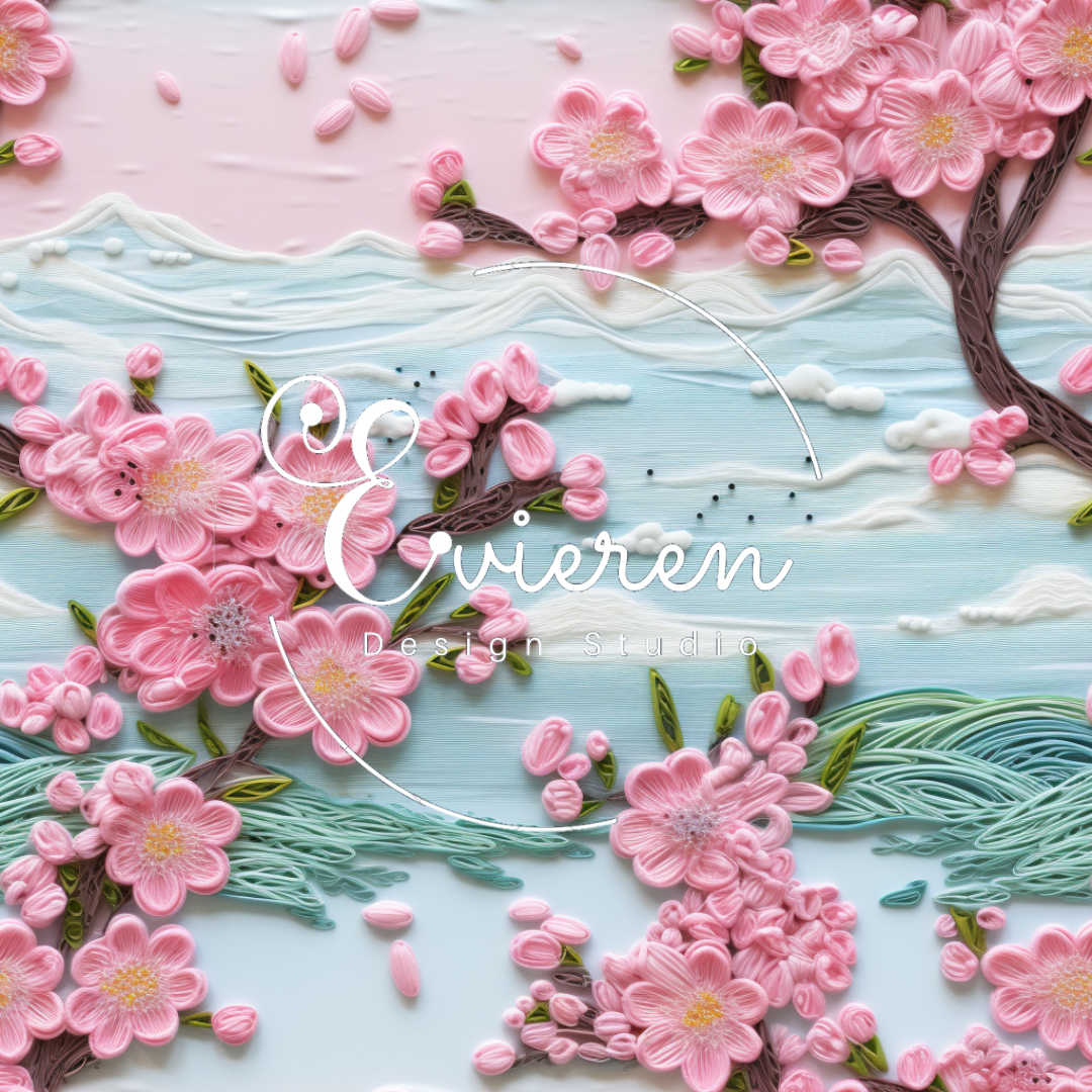 Embroidery Cherry Blossoms 3